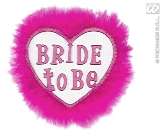 Feestbazaar Broche wit 'bride to be'
