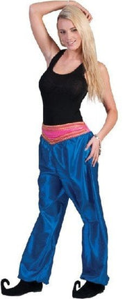 Feestbazaar Broek Ali Baba vrouw deluxe blauw