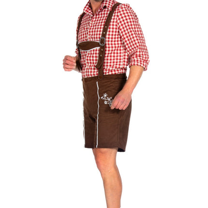 Feestbazaar Broek Tirol Kort Bruin Heren Konstantin