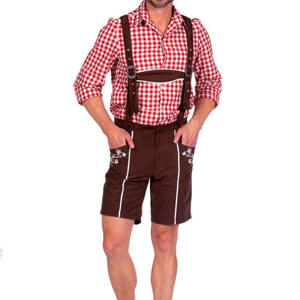 Feestbazaar Broek Tirol Kort Bruin Heren Konstantin