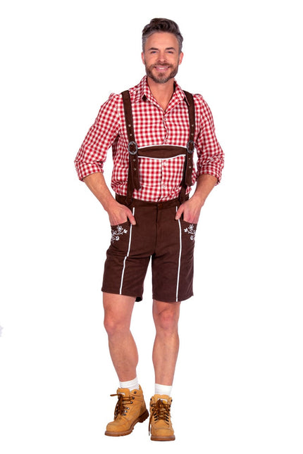 Feestbazaar Broek Tirol Kort Bruin Heren Konstantin