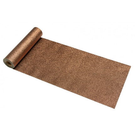 Feestbazaar Bronzen Glitter Tafelloper Premium (30x500cm)