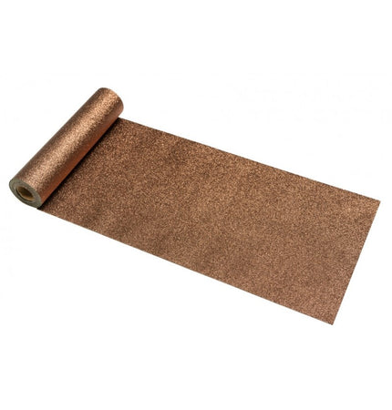 Feestbazaar Bronzen Glitter Tafelloper Premium (30x500cm)