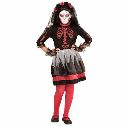 Feestbazaar Bruid Dia De Los Muertos  Kostuum Meisjes