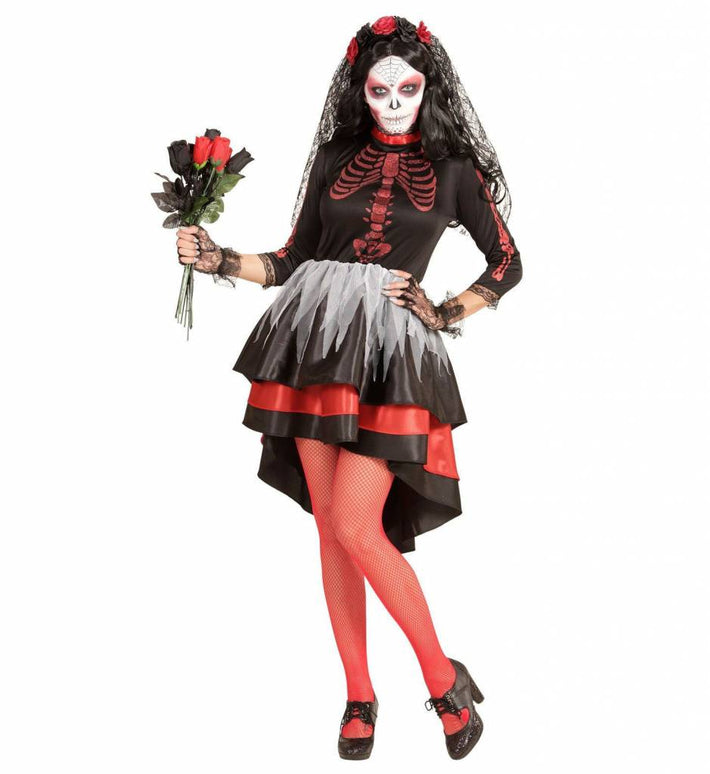 Feestbazaar Bruid Dia De Los Muertos Vrouw Kostuum