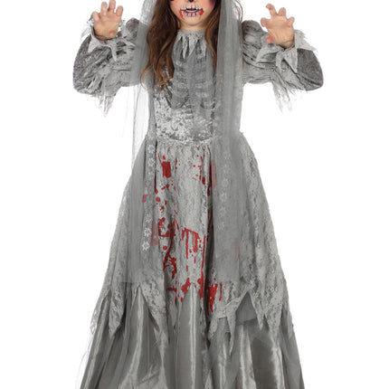 Feestbazaar Bruidsjurk Halloween Skelet Kind