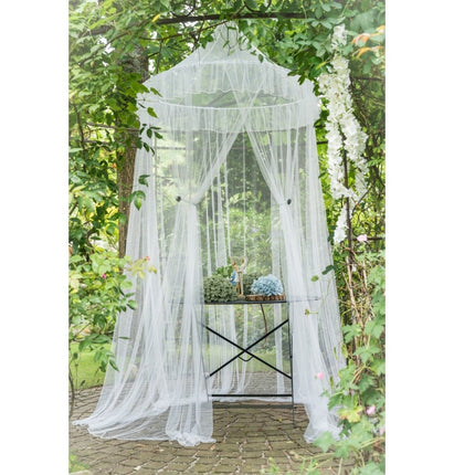 Feestbazaar Bruiloft Klamboe Tule Wit (100x230cm)