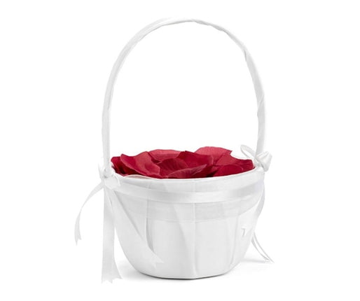 Feestbazaar Bruiloft mandje wit 26cm