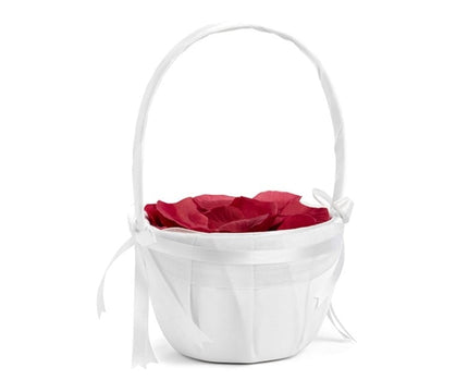 Feestbazaar Bruiloft mandje wit 26cm