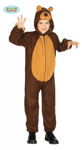 Feestbazaar Bruine beer onesie kind