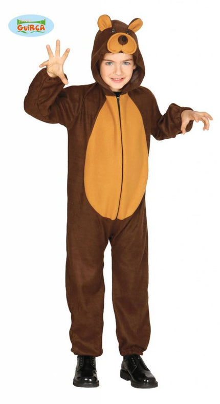 Feestbazaar Bruine beer onesie kind