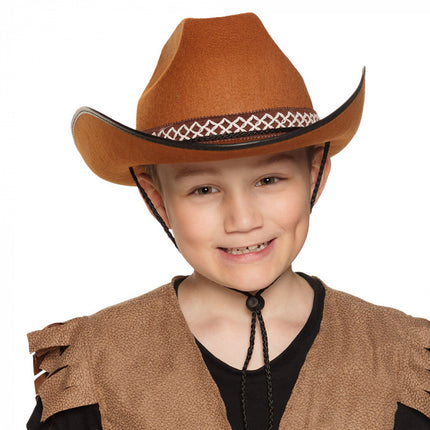 Feestbazaar Bruine Cowboyhoed Cassidy Kind