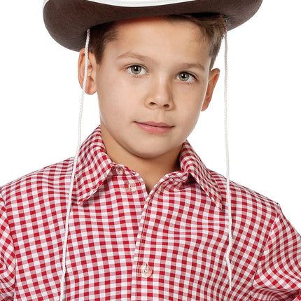 Feestbazaar Bruine Cowboyhoed met ster kind
