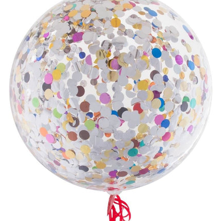 Feestbazaar Bubbel ballon met confetti mix