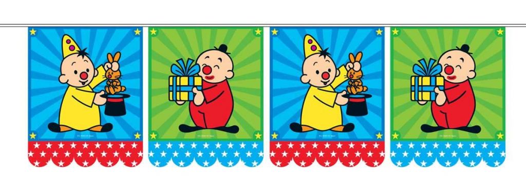 Feestbazaar Bumba Vlaggenlijn Vierkant (10m)
