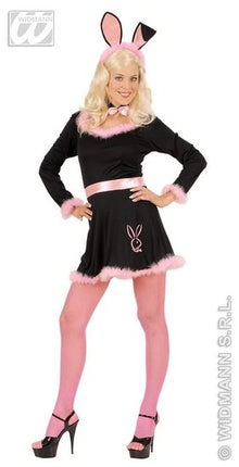 Feestbazaar Bunny kostuum zwart/roze
