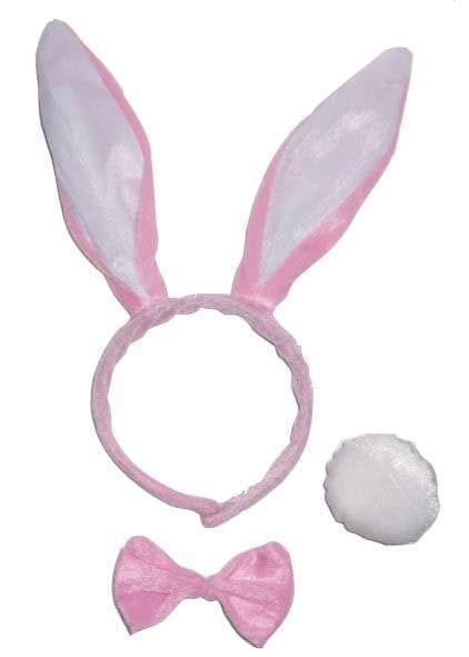 Feestbazaar Bunny set roze/wit Babs