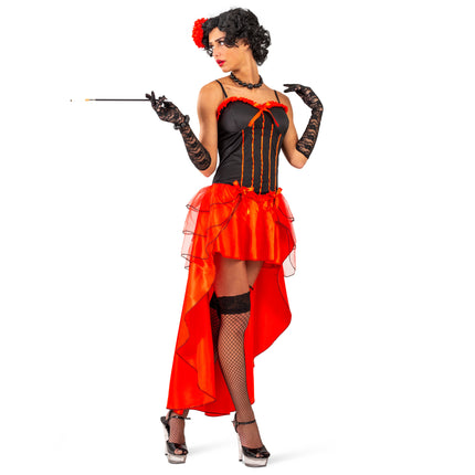Feestbazaar Burlesque Jurk Briana Rood