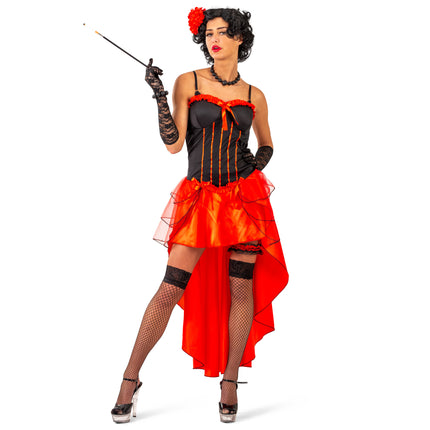 Feestbazaar Burlesque Jurk Briana Rood