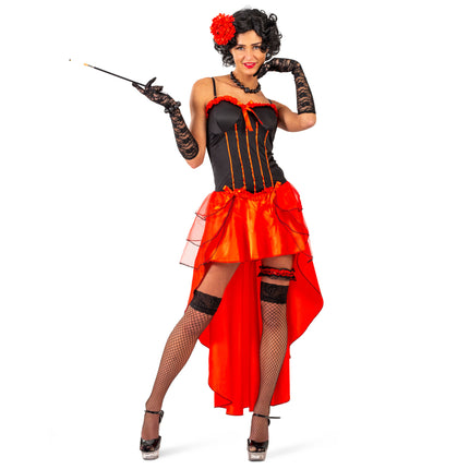 Feestbazaar Burlesque Jurk Briana Rood