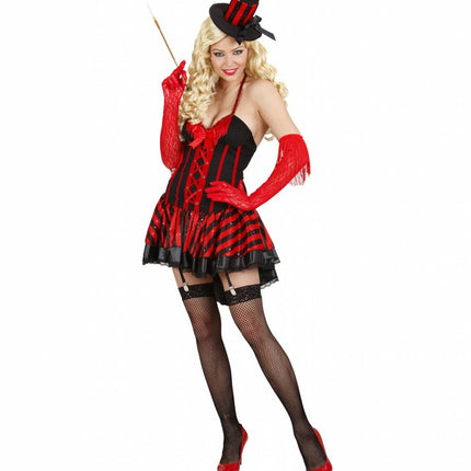 Feestbazaar Burlesque meisje kostuum
