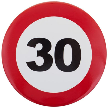 Feestbazaar Button 30 jaar