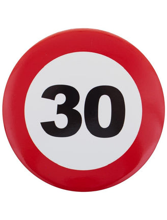 Feestbazaar Button 30 jaar