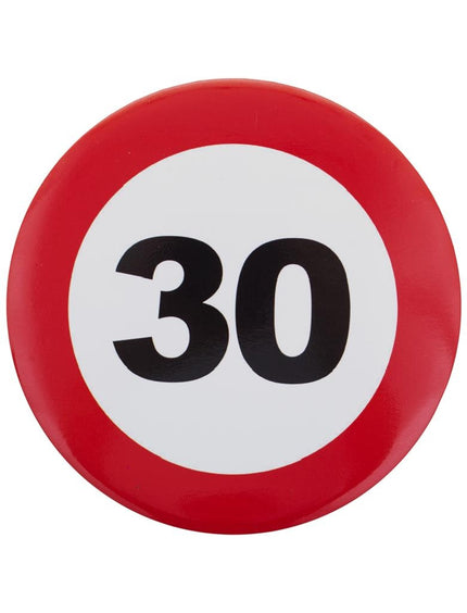 Feestbazaar Button 30 jaar