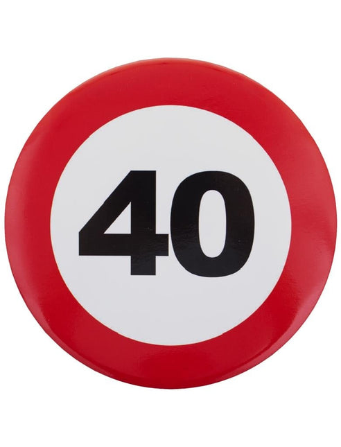 Feestbazaar Button 40 jaar