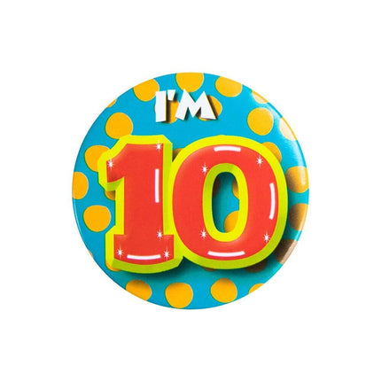 Feestbazaar Button Klein 10 Jaar