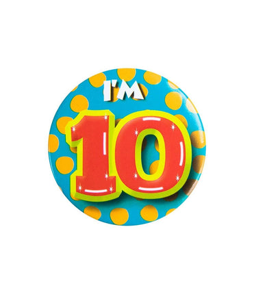 Feestbazaar Button Klein 10 Jaar