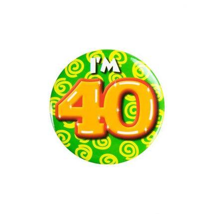 Feestbazaar Button Klein 40 Jaar