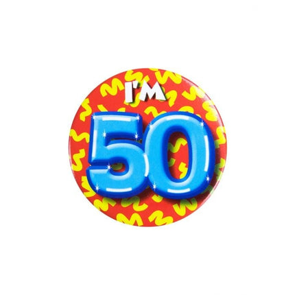 Feestbazaar Button Klein 50 Jaar