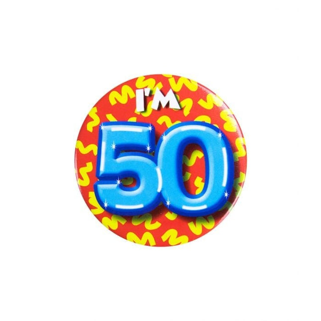 Feestbazaar Button Klein 50 Jaar