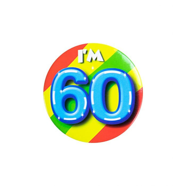 Feestbazaar Button Klein 60 Jaar