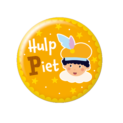 Feestbazaar Button klein Hulp Piet Cartoon Vigo
