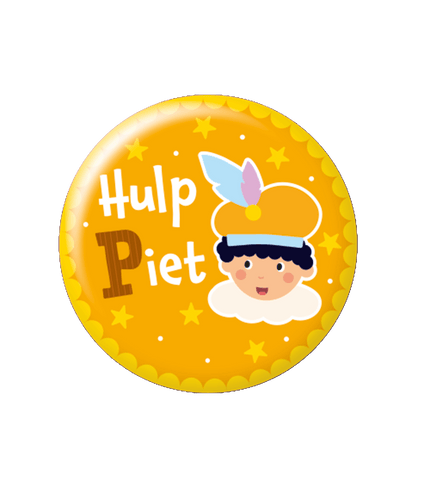 Feestbazaar Button klein Hulp Piet Cartoon Vigo