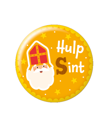 Feestbazaar Button klein Hulp Sint Cartoon Vigo