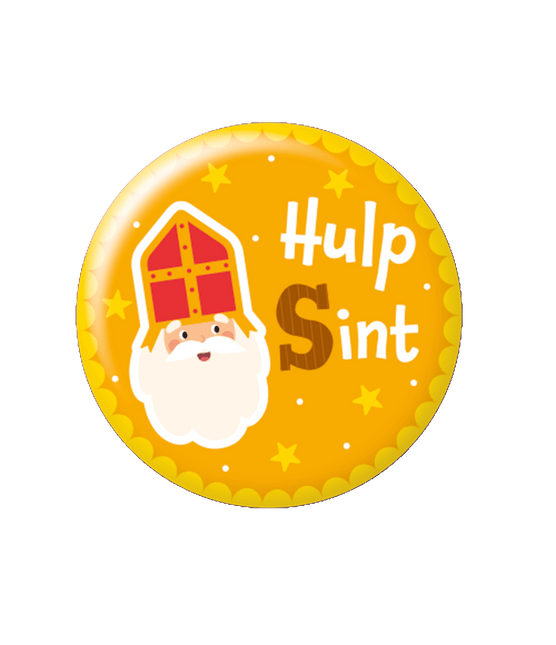Feestbazaar Button klein Hulp Sint Cartoon Vigo