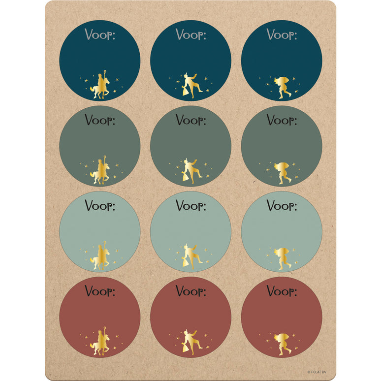 Feestbazaar Cadeau Naamstickers Sinterklaas Classic