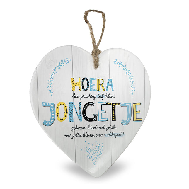 Feestbazaar Cadeau Tegeltje Geboorte Jongen