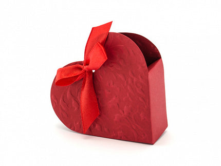 Feestbazaar Cadeaudoosjes Hart Rood (10st)