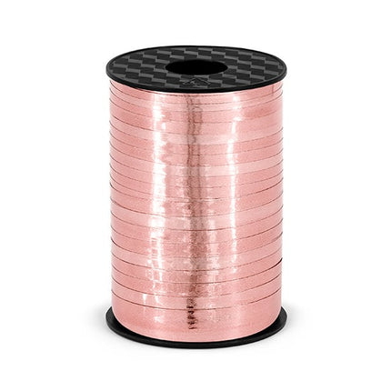 Feestbazaar Cadeaulint Rose Goud Metallic 225m x 5mm