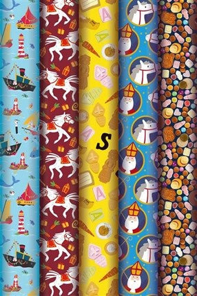 Feestbazaar Cadeaupapier Rol Sint (250x46,5cm)
