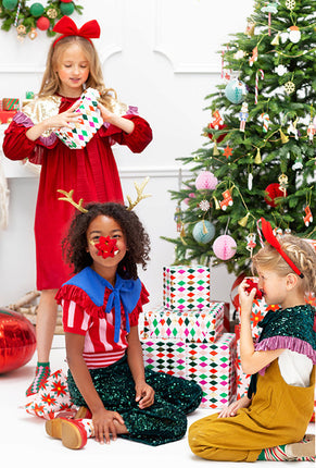 Feestbazaar Cadeaupapier Ruit Gekleurd