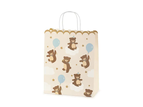 Feestbazaar Cadeautas Teddybeertjes Cream