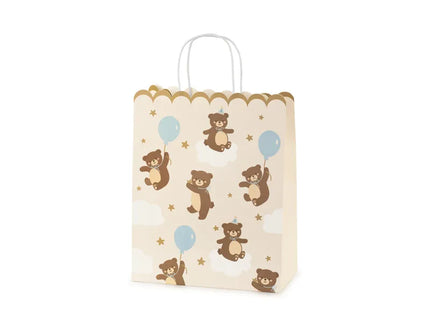Feestbazaar Cadeautas Teddybeertjes Cream