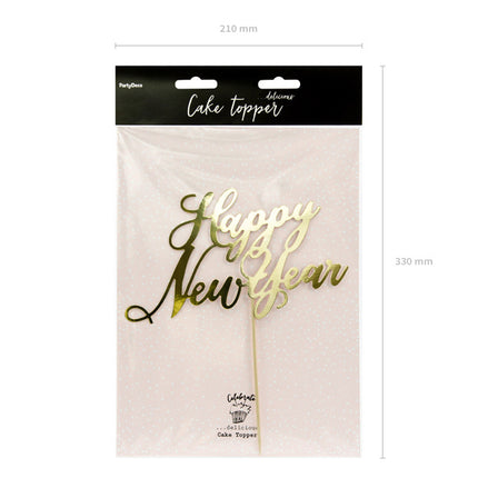 Feestbazaar Cake Topper Happy New Year - 24cm