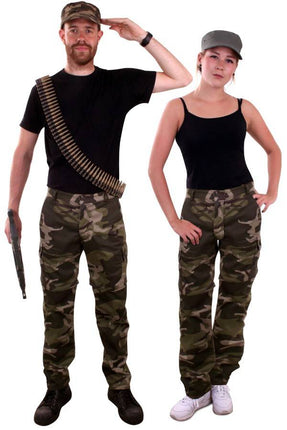 Feestbazaar Camouflage broek leger