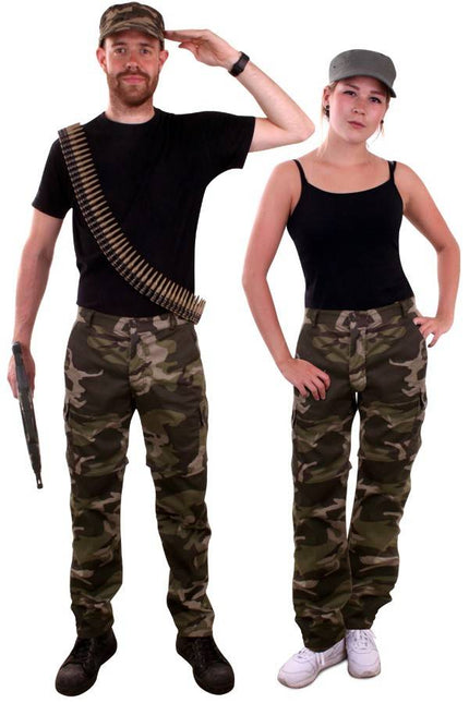 Feestbazaar Camouflage broek leger